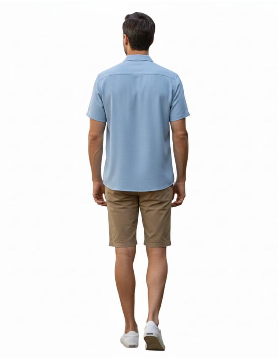 Camisa casual manga corta para hombre 3