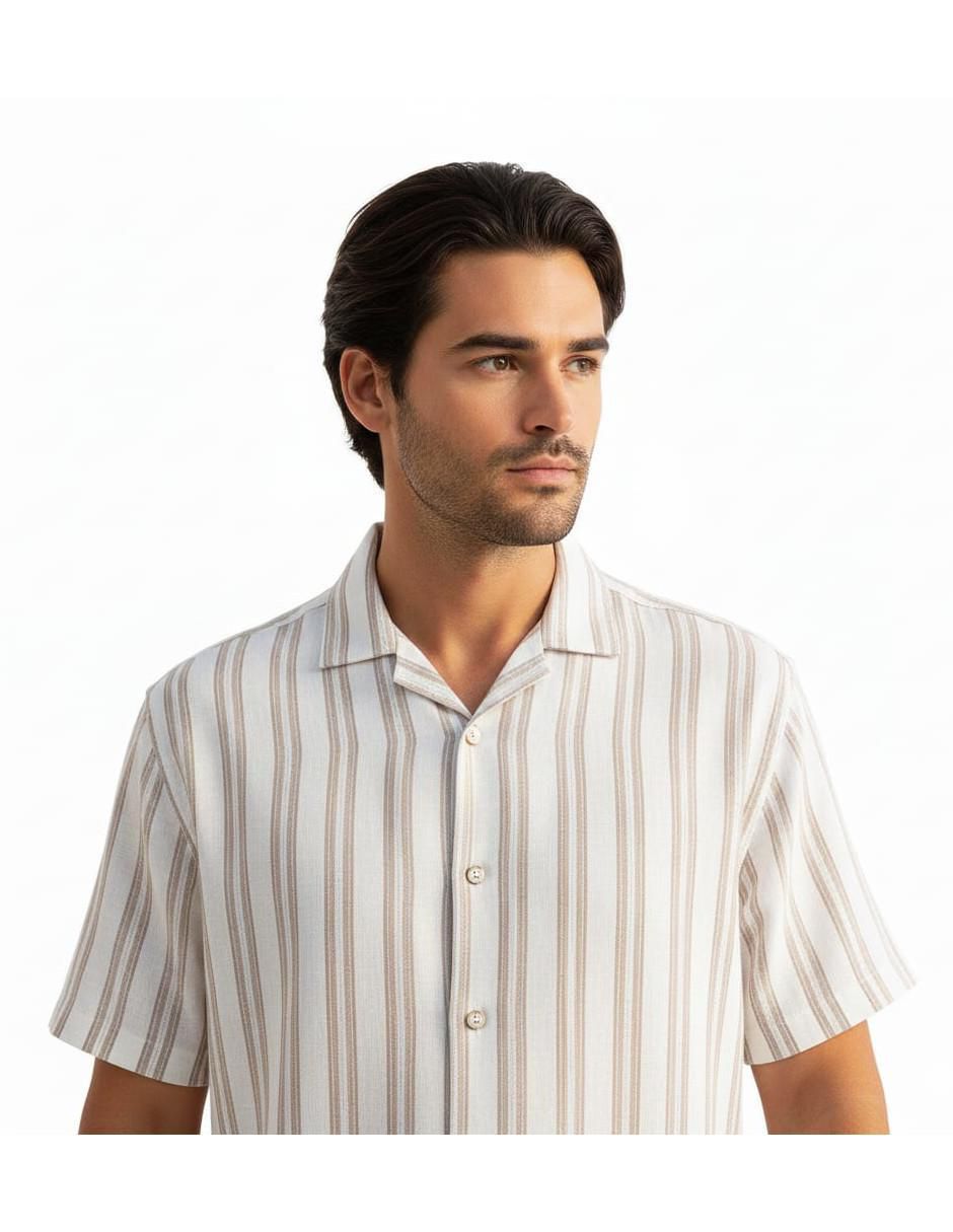 Camisa casual manga corta para hombre 2