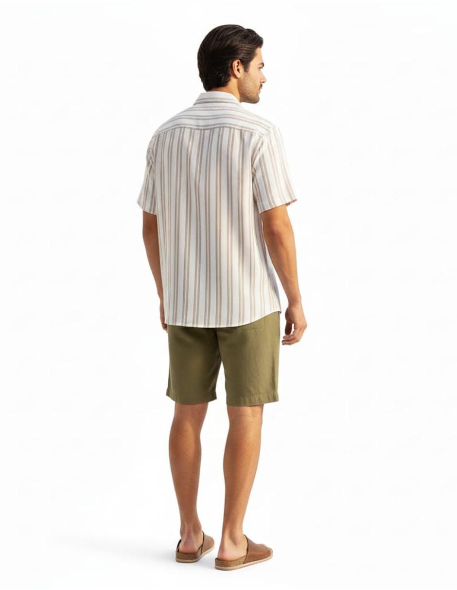 Camisa casual manga corta para hombre 3