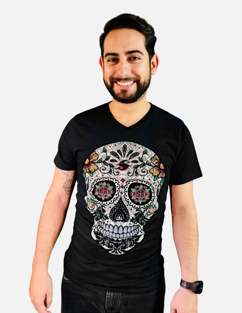 Playera Seashore cuello V para hombre