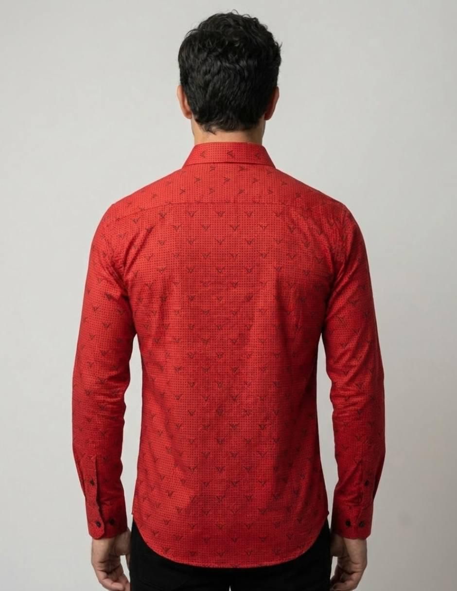 Camisa casual y algodón manga larga para hombre 2