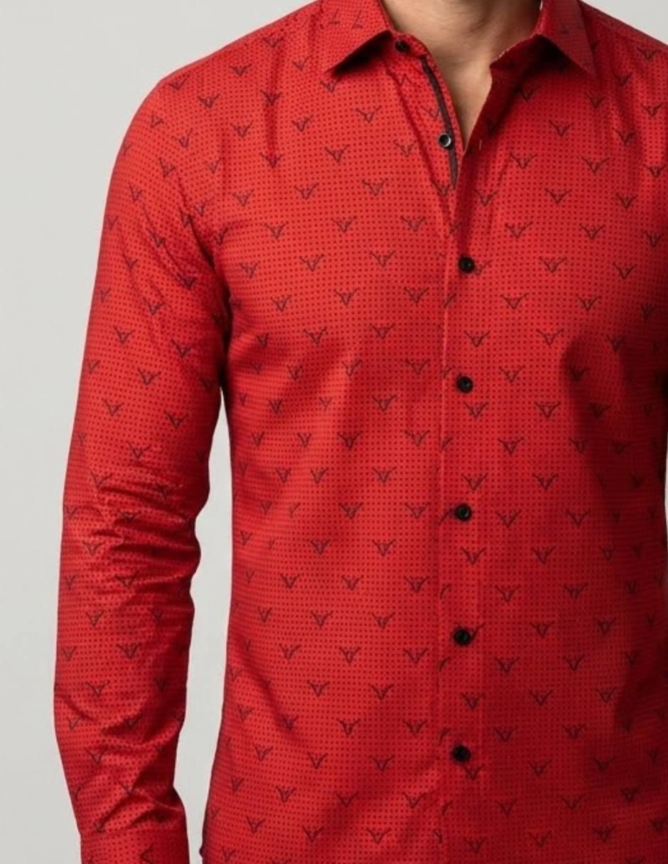 Camisa casual y algodón manga larga para hombre 4
