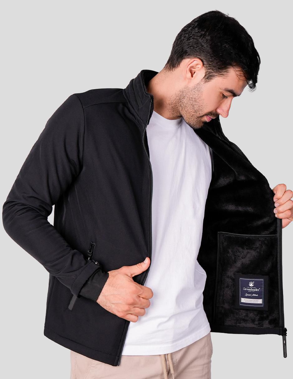 Chamarra casual impermeable capucha desmontable para hombre 2