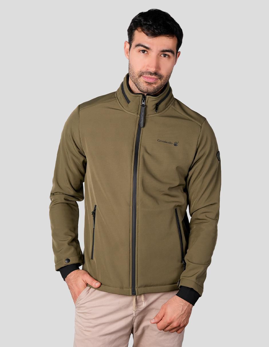 Chamarra casual Greenlander impermeable capucha desmontable para hombre