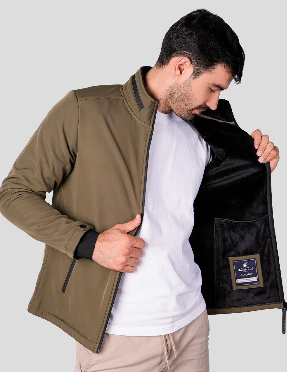 Chamarra casual Greenlander impermeable capucha desmontable para hombre