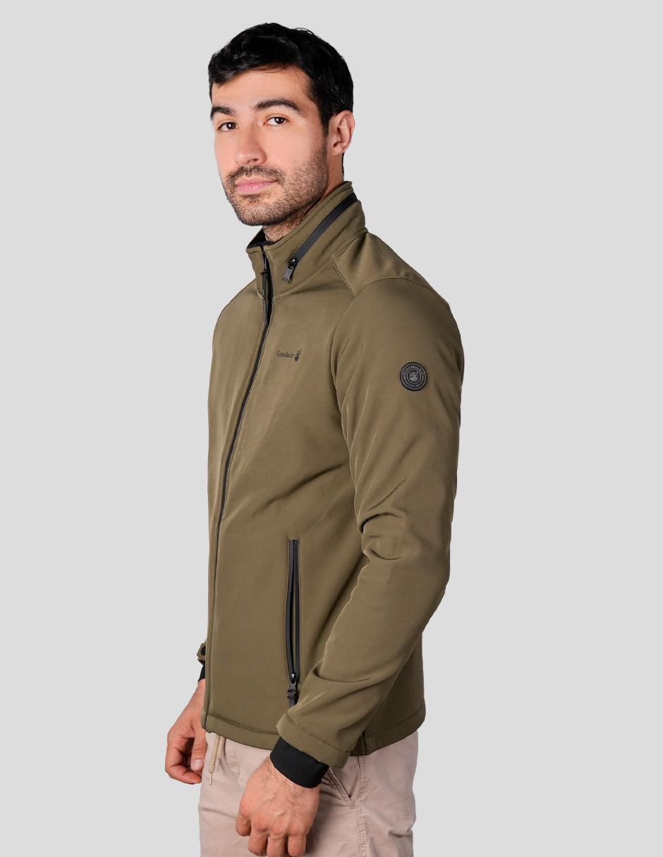 Chamarra casual Greenlander impermeable capucha desmontable para hombre