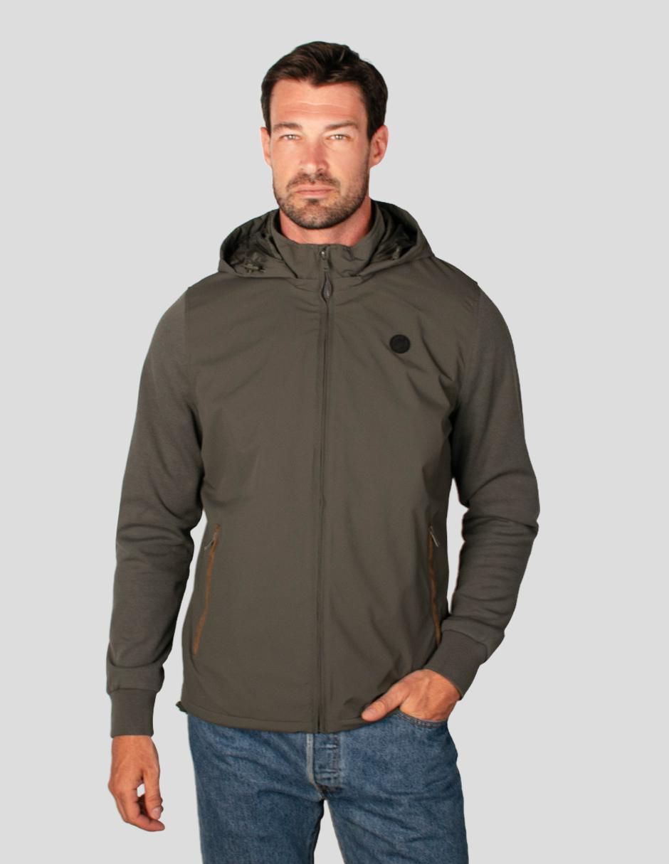 Chamarra casual Greenlander capucha desmontable para hombre