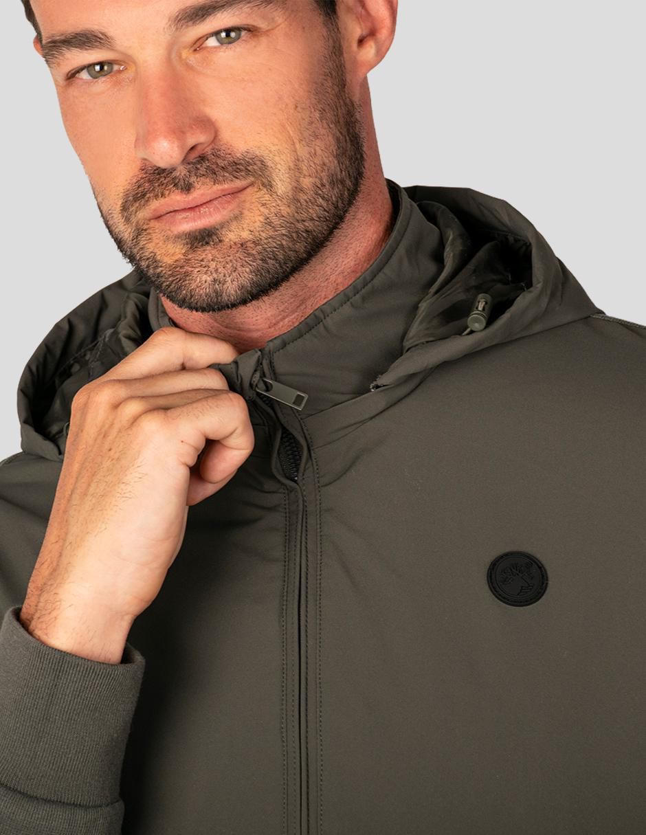 Chamarra casual Greenlander capucha desmontable para hombre