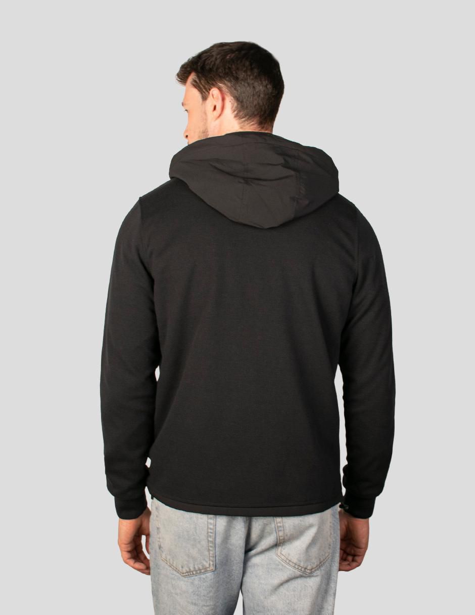Chamarra casual capucha desmontable para hombre 6