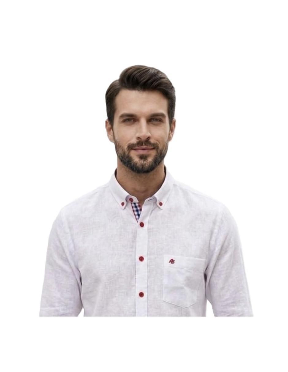 Camisa casual manga larga para hombre 2