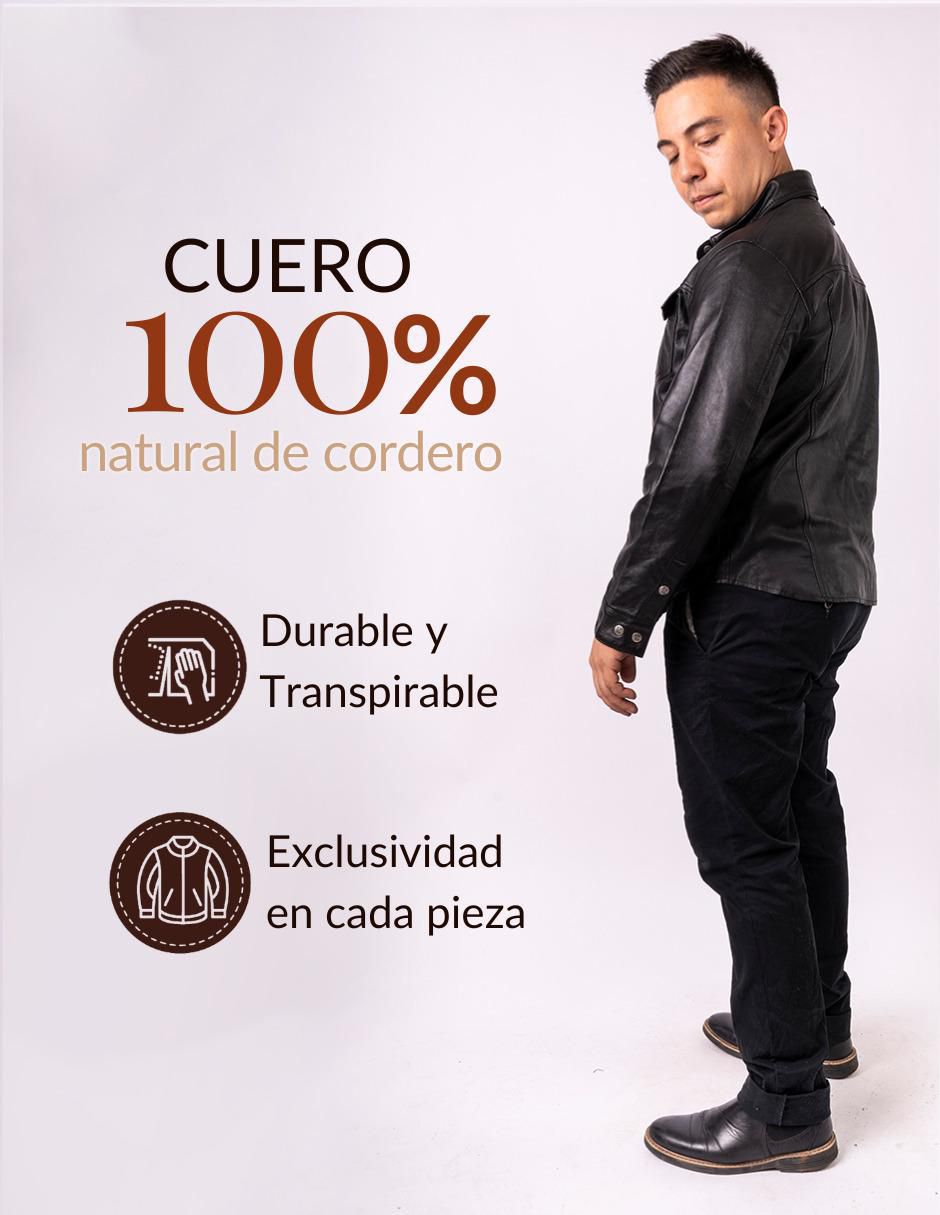 Sobrecamisa casual de piel manga larga para hombre 5