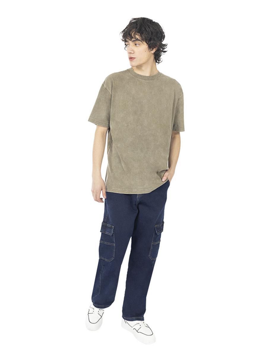 Jeans cargo baggy para hombre