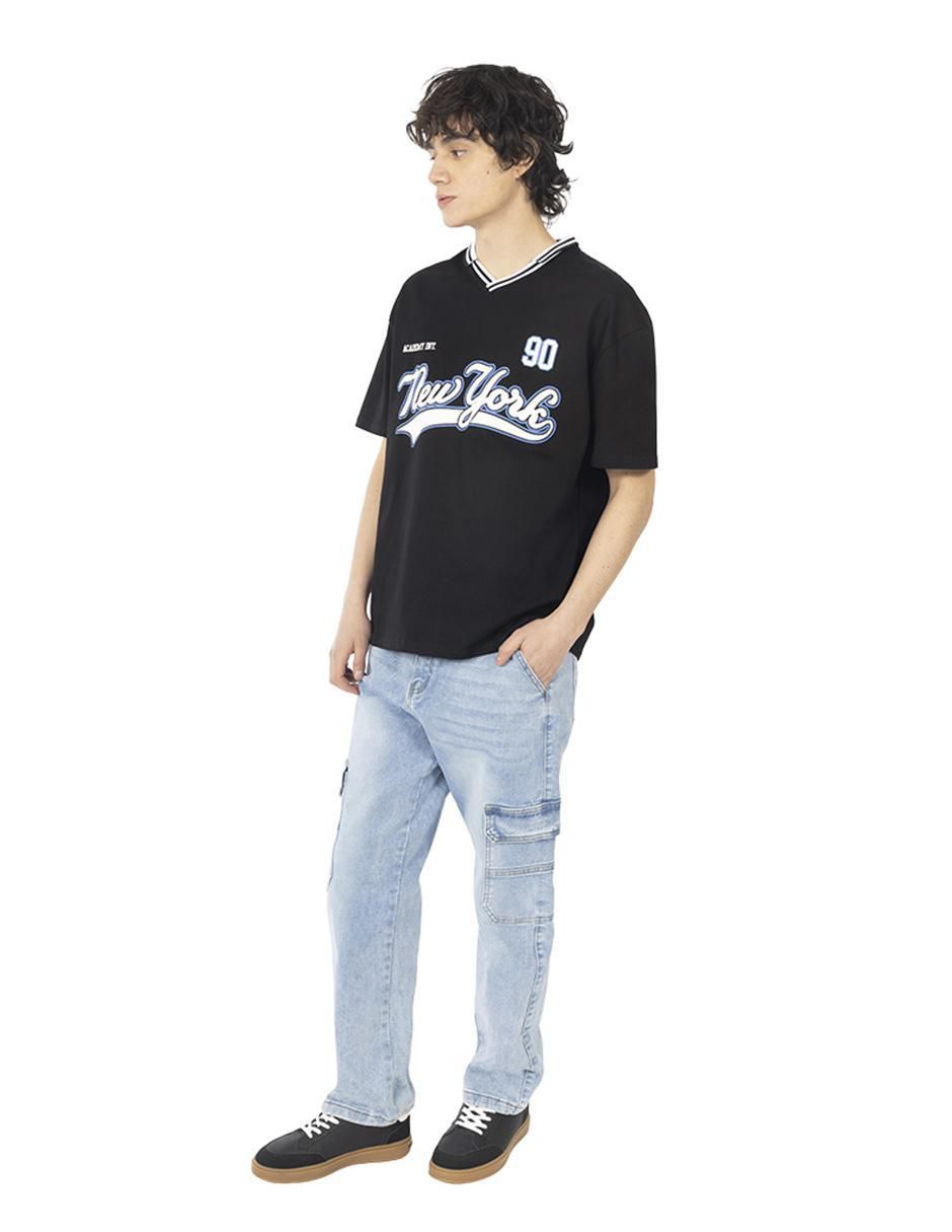 Jeans cargo baggy para hombre 2