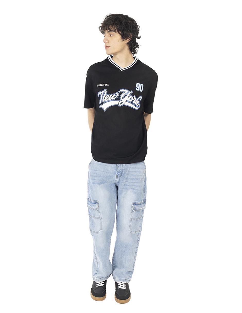 Jeans cargo baggy para hombre 4
