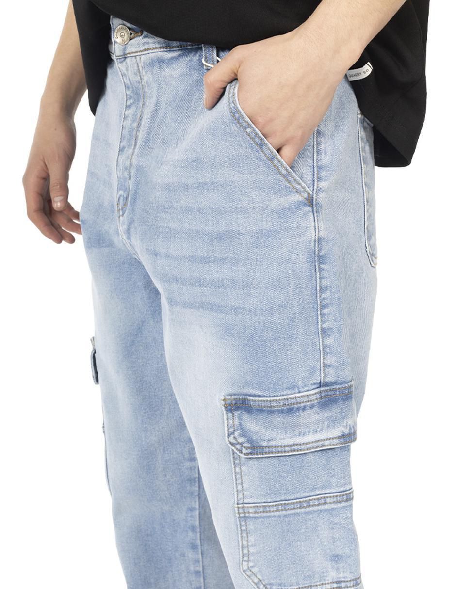 Jeans cargo baggy para hombre 5