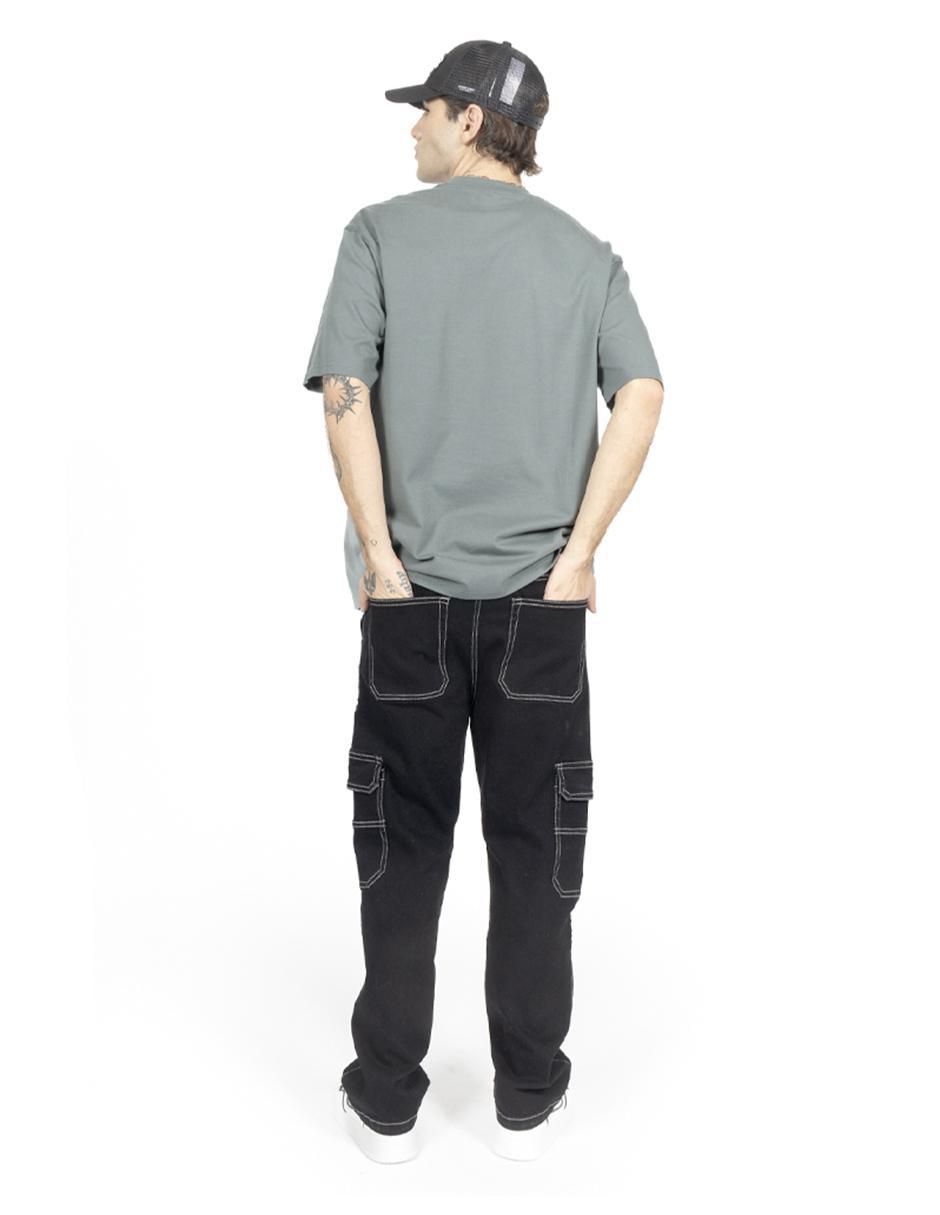 "jeans" cargo baggy quarry para hombre de bolsillos con tapa qc210871 "lavado" ninguno "para hombre"