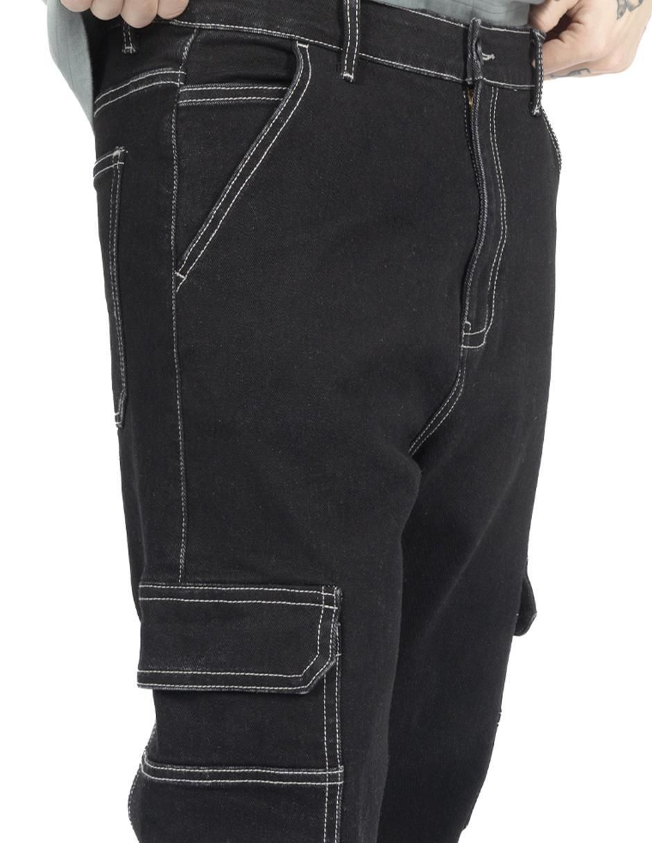 "jeans" cargo baggy quarry para hombre de bolsillos con tapa qc210871 "lavado" ninguno "para hombre"