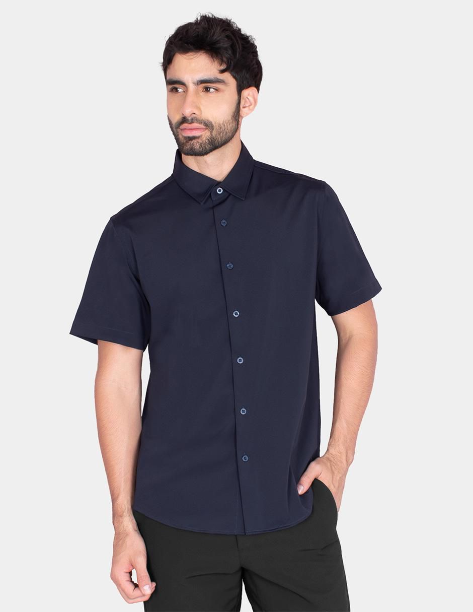 Camisa casual de nylon manga corta para hombre Camisa casual de nylon manga corta para hombre