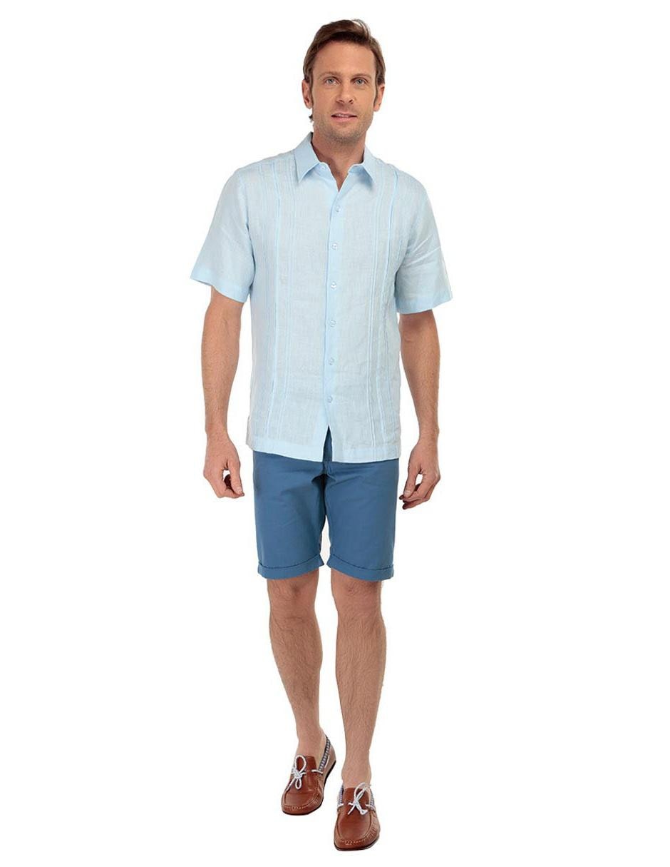 Guayabera manga corta para hombre 5