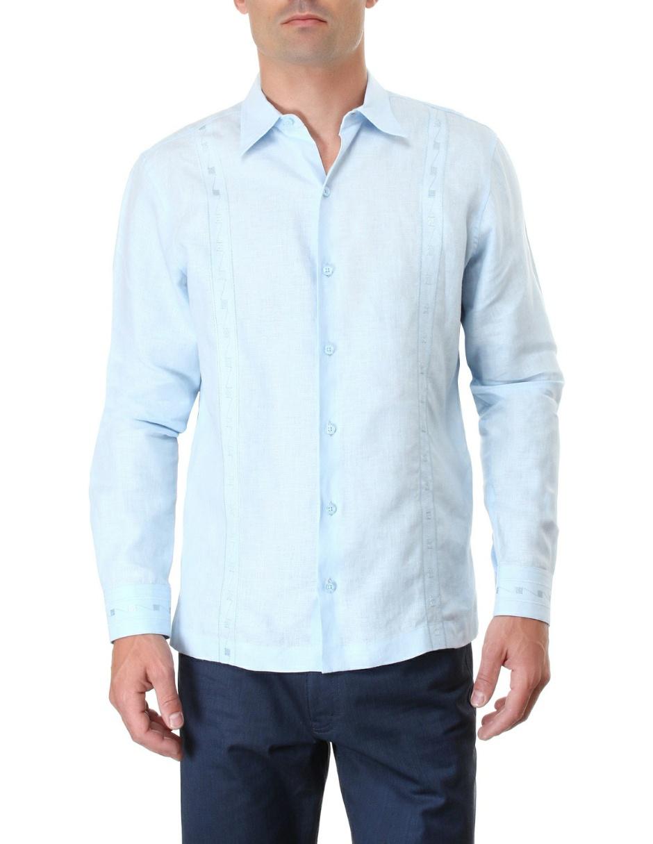 Guayabera manga larga para hombre