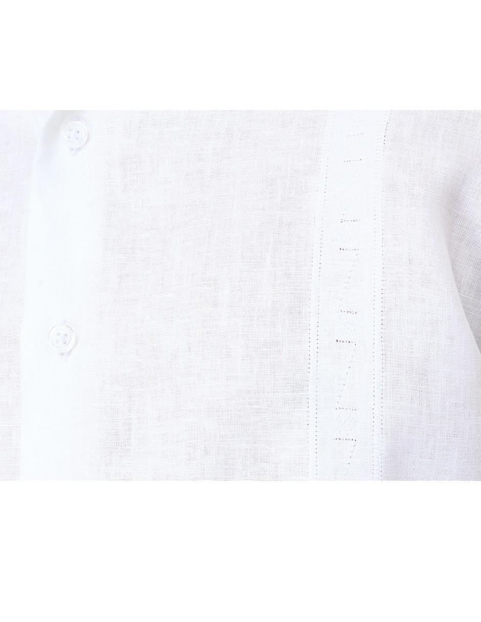 GUAYABERA ÁBITO 1709 M/L L, CH, BLANCO
