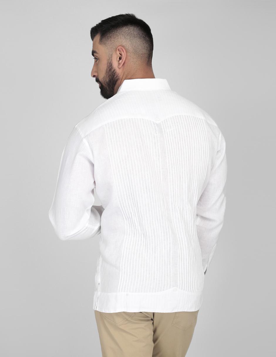 Guayabera manga larga para hombre 2