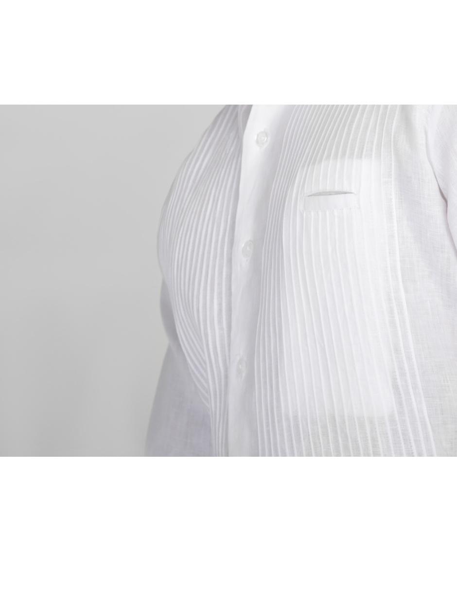 Guayabera manga larga para hombre 4