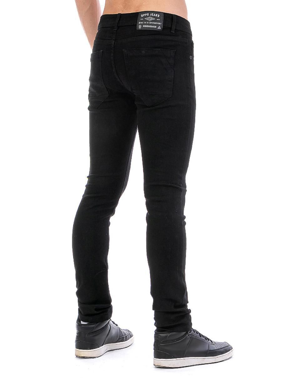 Pantalón Jeans Mezclilla Stretch Opps Jeans Hombre Azul Obscuro Skinny Opp´s  Jeans Opps Jeans 201001-DC027