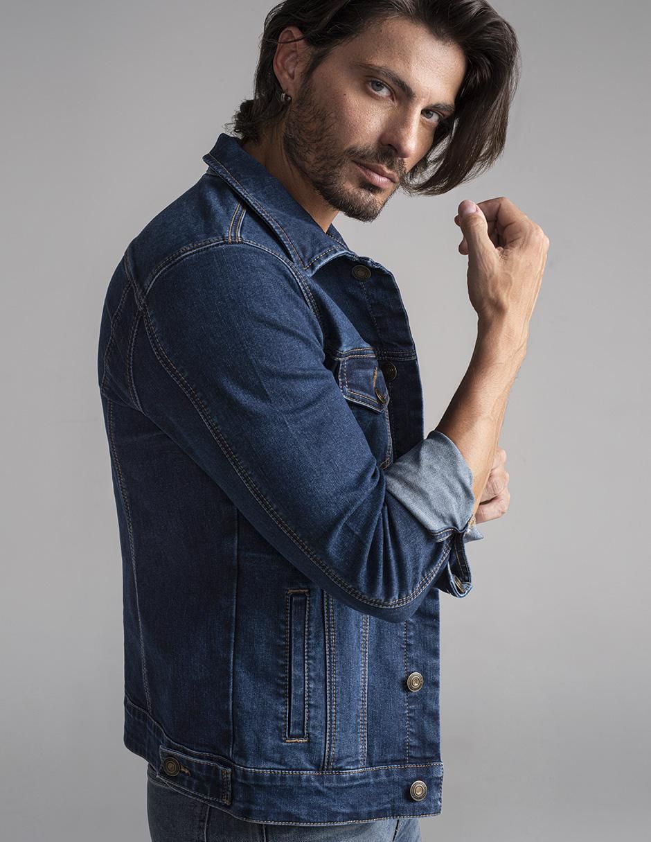Chamarra casual de mezclilla para hombre 5