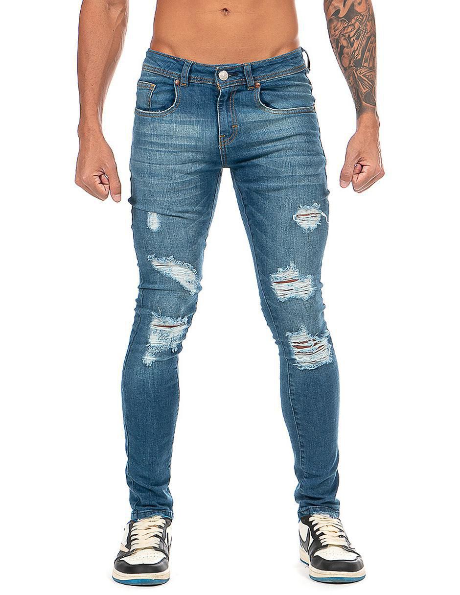 Pantalón Mezclilla Stretch Para Hombre Opps Jeans Stone Wash
