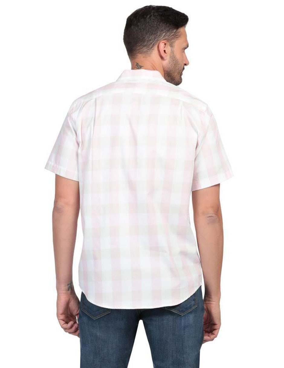 Camisa casual de algodón manga corta para hombre 3