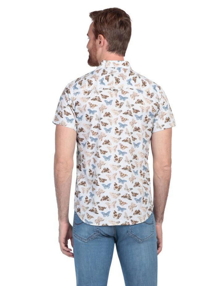 Camisa casual de algodón manga corta para hombre 3