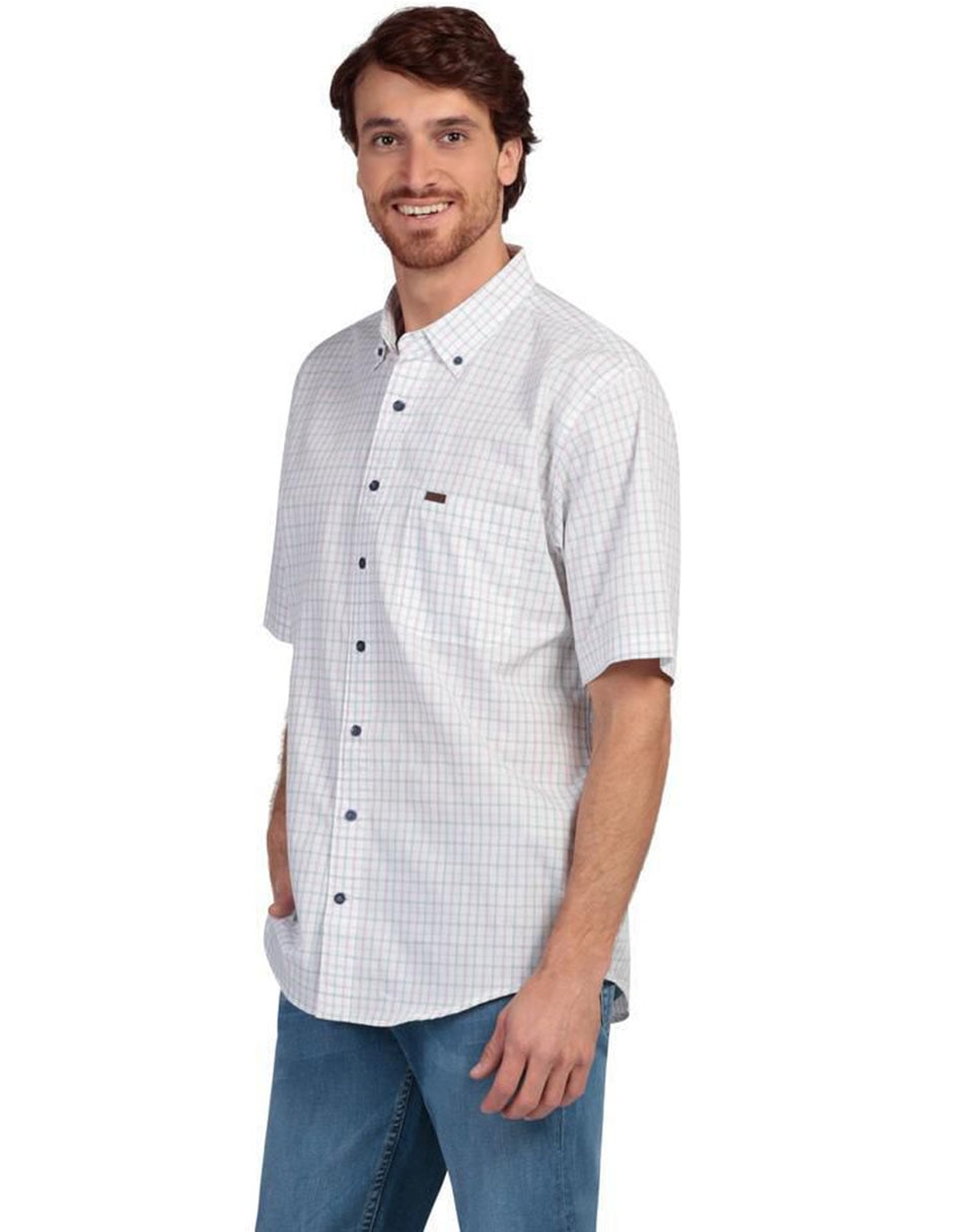 Camisa casual de algodón manga corta para hombre 2