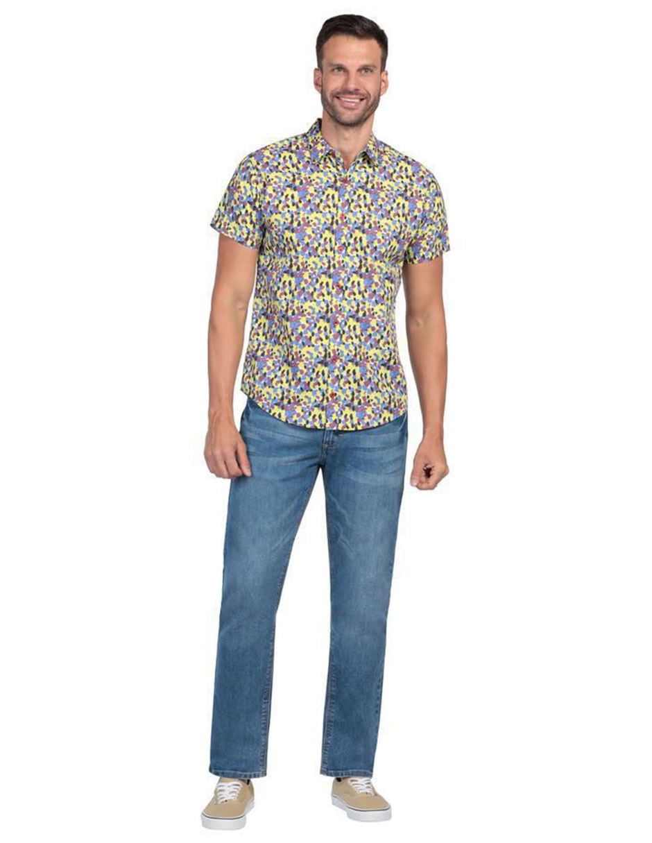 Camisa casual de algodón manga corta para hombre 4