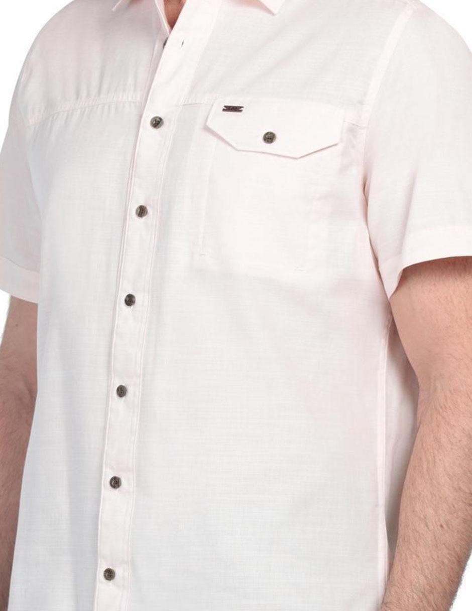 Camisa casual de algodón manga corta para hombre 5